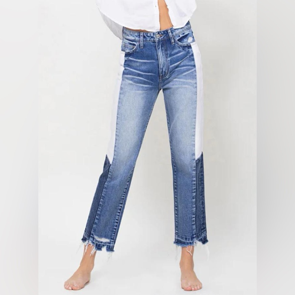 Vervet color block jeans